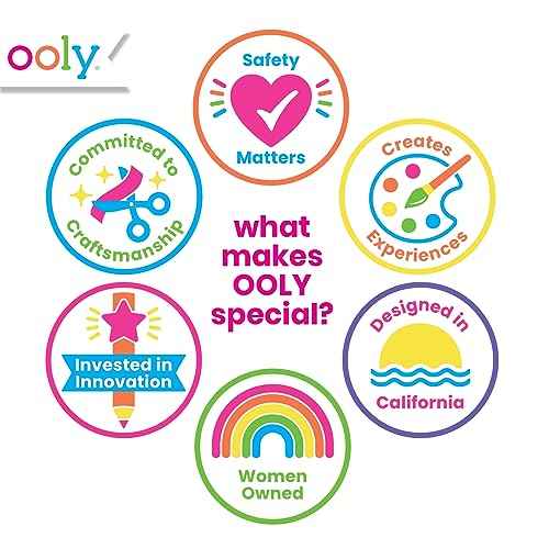 Ooly 40+ Glow in the Dark Temporary Tattoos For Kids, Safe & Non-Toxic Temporary Tattoo, Party Favors Gifts for Kids - Bright & Funny