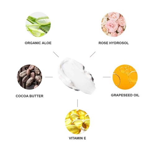 100% PURE Nourishing Body Cream Coconut Lotion Luxurious Dry Skin Hydration & Replenishment, Natural Anti-Aging Moisturizer & Skincare for All Skin Types Women & Men - Vegan - 8 oz