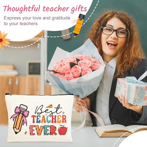 Teacher Appreciation Gifts Bulk Teacher Gifts Makeup Bag Survival Kit with Keychain for Women