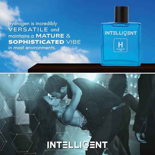 Intelligent Hydrogen Eau de Parfum | Cologne for Men | Fresh, Playful, and Elegant | 3.4 Fl Oz (100 mL)