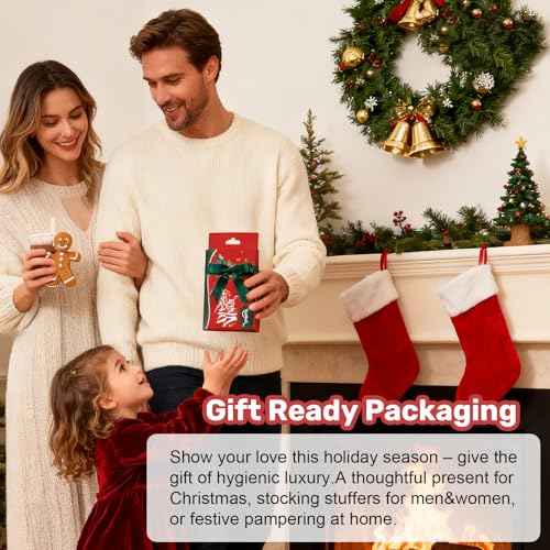 Silicone Body Scrubber - Perfect Christmas Stocking Stuffers for Men, Women, Kids & Teens| Bulk Stocking Stuffers Gift Idea, Exfoliating Bath Brush, Fun Stocking Stuffers Candy Alternative 2025