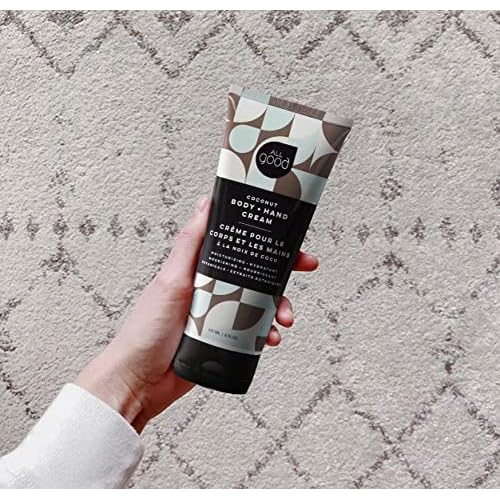 All Good Hand & Body Lotion - Moisturizing Organic Lotion, Essential Oils, Calendula, Cocoa Butter, Coconut & Rose Hip Oil, Non GMO, Vegan (3-Pack)(Coconut)