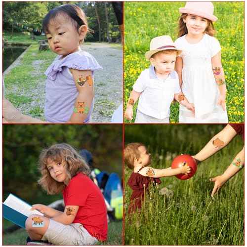 Cute Capybara Temporary Tattoos - 200+ Capybara Birthday Party Decorations Favors Supplies Funny Animals Tattoos Stickers Capy Themed Party Decor Gifts Rewards Prizes for Boys Girls