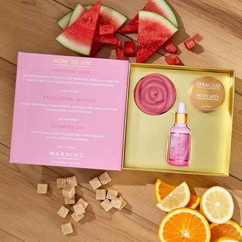 Epanouie Skin | Pretty Kitty Intimate Care | Premium Botanical Feminine Hygiene System | For Ultimate Freshness + Comfort | Trio Set
