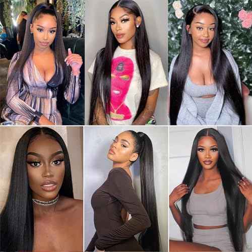 12A Brazilian Straight Human Hair Bundles 10" 12" 14" 300g 100% Unprocessed Brazilian Virgin Hair Straight Weave 3 Bundles Deals Human Hair Natural Color