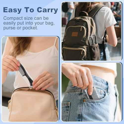 Combs Bulk, Combs Individually Wrapped, Simple And Stylish, Suitable For Hotels, Shelters, Homeless People, Nursing Homes, Charities, Black (30-PACK)