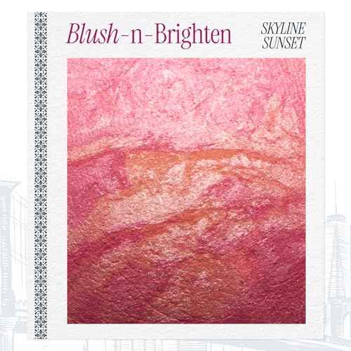 LAURA GELLER NEW YORK Holiday 2025 Limited Edition Baked Blush-n-Brighten Marbleized Blush - Skyline Sunset - Pink Color for Cheeks (01 Skyline Sunset)