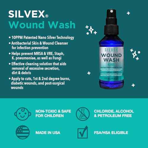 Be Smart Get Prepared Silvex Wound Wash 4oz - Minor Cut, Abrasion,1st Degree Burn