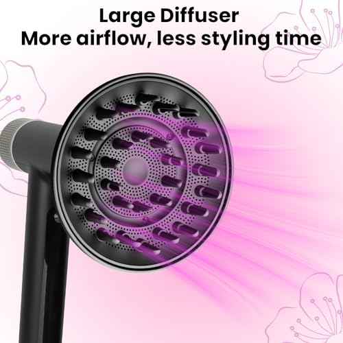 Large 6In Hair Dryer Diffuser Attachment for Shark SpeedStyle, for Shark Speed Style Pro/Pro Flex Hair Dryer, Upgraded Bigger Diffuser for Fast Drying Curl Definition Wavy Curly Coily Hair