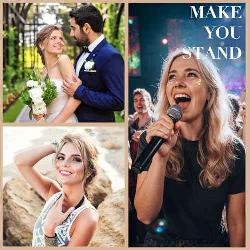 Holographic Glitter Freckles Face Tattoo 8 Pcs Waterproof Temporary Face Sparkle Patches for Women, Face Glitter Makeup Freckles Mix of Mermaid Scales Hearts Speckles Stars Dots, Cool Party Supplies