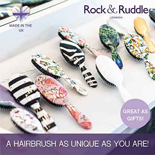Rock & Ruddle Hair Brush L Acorn & Butterfly