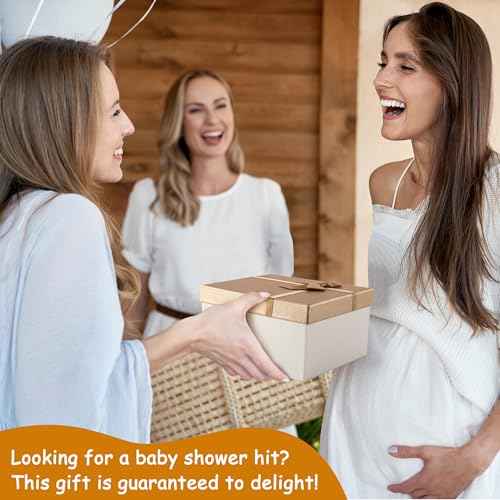 New Mom Gifts for Women, Best Gender Reveal Ideas Gift Set for New Parents, Pregnancy Gifts Basket for First Time Mom & Dad Expecting Parents to Be Baby Shower Newborn Baby Girl or Boy (Deluxe)