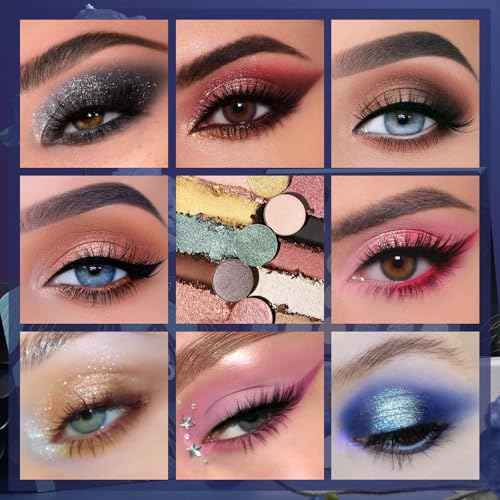 UCANBE 30 Color Eyeshadow Makeup Palette ? Dark, Earthy & Bold Tones Eye Shadow with Matte Glitter Metallic Finishes? Highly Pigmented, Long-Lasting Make Up Pallet for Smoky, Glam, and Everyday Looks