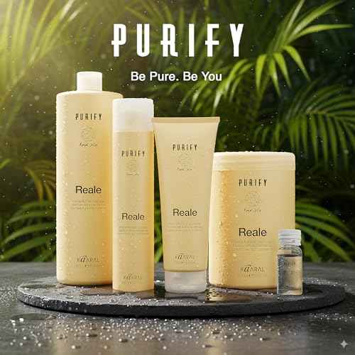 Kaaral Purify Reale Intense Nutrition Shampoo ? Moisturizing Formula for Dry, Damaged Hair ? Supports Natural Growth, Scalp Care, and Softness ? With Royal Jelly, Limnanthes Oil, Olive Oil ? 1000 ml