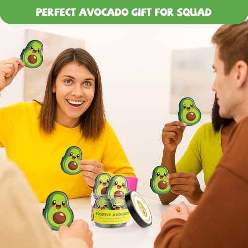 60 Pcs Positive Avocado Affirmation Cards Jar, Funny Emotional Support Avocado Gift for Teen Girls, Inpirational Gifts for Women, Tween Girls, Teen Girl Gifts Trendy Stuff