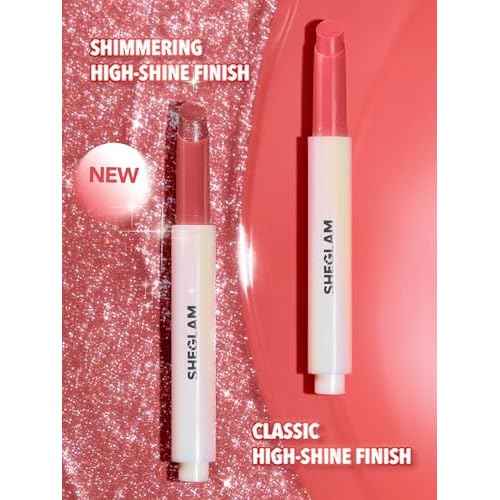 SHEGLAM Pout-Perfect Moisturizing Solid Lip Gloss Shimmer Lip Plumper - Sugar Crystal