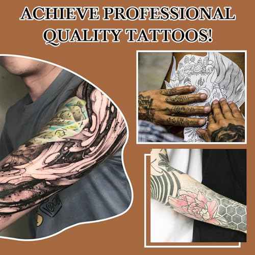 2PCS Tattoo Stencil Transfer Gel Solution, 8oz Tattoo Transfer Gel for Stickers Paper, Stencil Magic Cream for Tattoo Artists & Beginners, Temporary Supplies