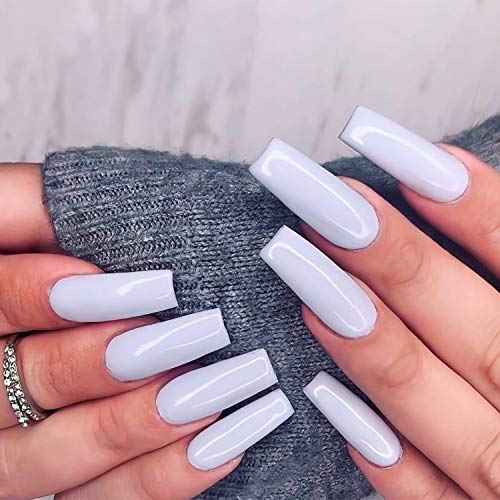 Acrylic Nail Tips 500pcs, French Fake Nails Natural False Nail Tips with Nail Clipper and Storage Case for Nail Art Salon and Home DIY (10 Sizes)