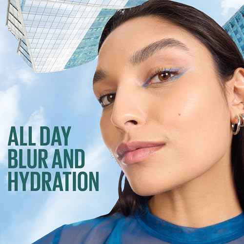 Maybelline Poreless Jelly Primer, Hydrating, Blurring Makeup Primer with 2% Niacinamide For Up To 24HR Make Up Wear, Clear, 1 Count