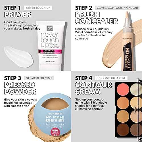 Ruby Kisses 3D Cream Contour Artist Set 3 Pack (Light, Light Medium, Medium Dark)