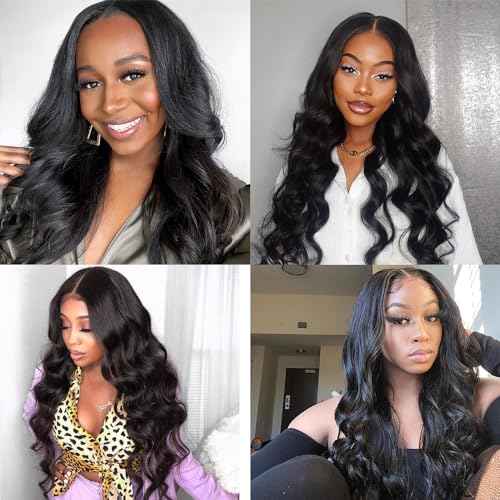 12A Body Wave Human Hair Bundles 18 20 22 Inch 100% Unprocessed Brazilian Virgin Hair Bundles Natural Black (18 20 22,Body Wave)