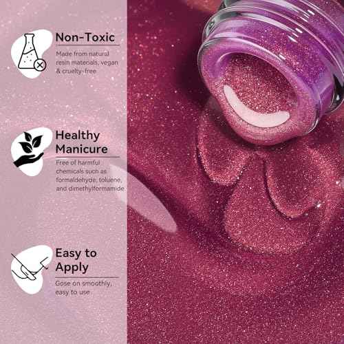 Makartt Purple Cat Eye Gel Nail Polish - 10ml Magnetic Elegant Holographic Glitter Gel Polish with Magnet Stick, Long-Lasting, UV/LED Soak Off Home DIY Manicure - Grape