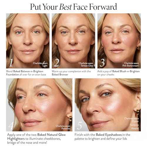 LAURA GELLER NEW YORK The Best of the Best Baked Palette - Full Size - Includes Bronzer, Blush, 2 Highlighters and 3 Eyeshadows - Travel-Friendly