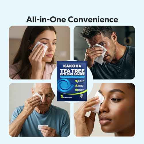 Eyelid Wipes (36 Count), with Natural Tea Tree Oil, Individually Wrapped Eyelid Cleaning Wipes for Stye Eye Treatment, Gently Cleanse Soothe and Remove Impurities, Eyelid Cleanser for Daily Use