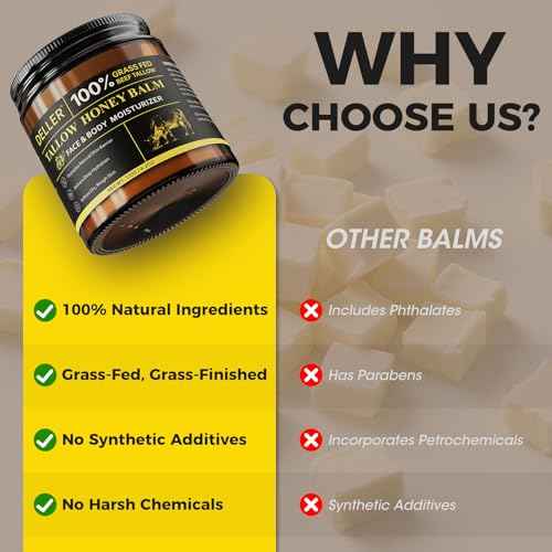 4.2 OZ Beef Tallow for Skin Face, Grass Fed Beef Tallow with Honey Bee Venom Cream Natural Tallow and Honey Balm, Deep Hydration Tallow Face Moisturizer for Dry, Sensitive & All Skin Types