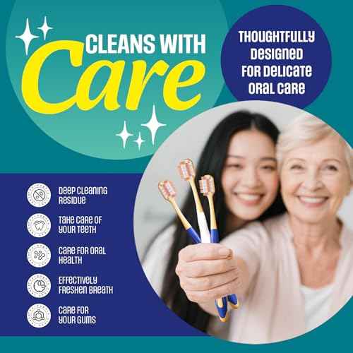 Extra Soft Toothbrush for Sensitive TeethWith £¬10000 Bristles Nano Toothbrush Soft Bristles for Sensitive & Receding Gums, Perfect for Whiter Teeth, 6 Pack