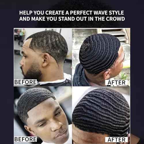 Men's 360 Wave Pomade, Water-Based ? Wave Styling Grease for Hair ? Non-Greasy, Strong Hold & Layered Waves, 150g/5.29oz