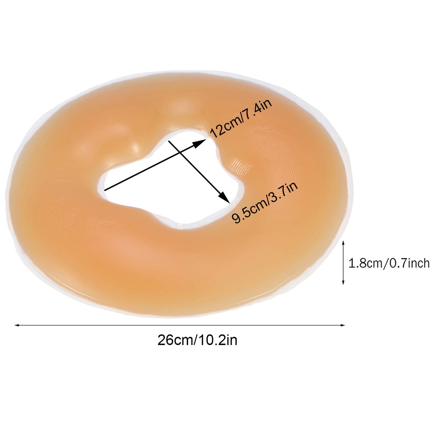 Naroote Face Massage Pillow, Massage Headrest, 4 Colors Silicone Pillow Massager Beauty Skin Care Soft Overlay Face Relax Cushion Pad (Skin Color)