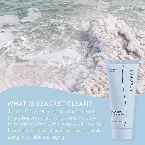 SEACRET Foot Cream - Enriched with Tea Tree Oil, Shea Butter, Cocoa Butter, Olive Oil, and Dead Sea Minerals
