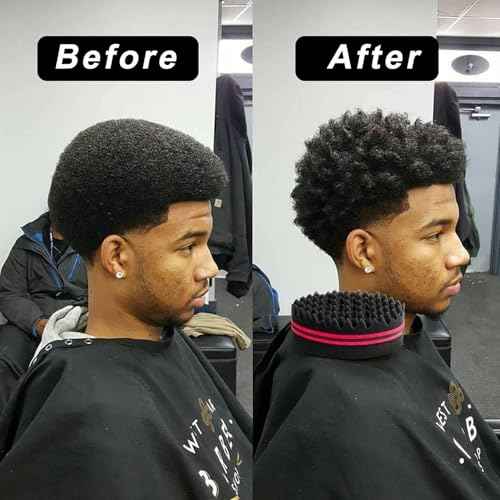 3 Pcs Afro Twist Upgrade Set: Hair Sponge Double-sided and 2 Twist Comb, Curl Sponge Hair Brush for Women Men Barber Personal Styling