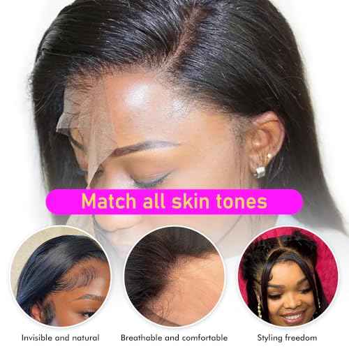 13x4 Lace Frontal Closure Body Wave Frontal Ear to Ear HD Lace Frontal Human Hair 100% Brazilian Virgin Human Hair Closure 16 Inch Frontals Hair Pieces for Women Free Part 150% Density