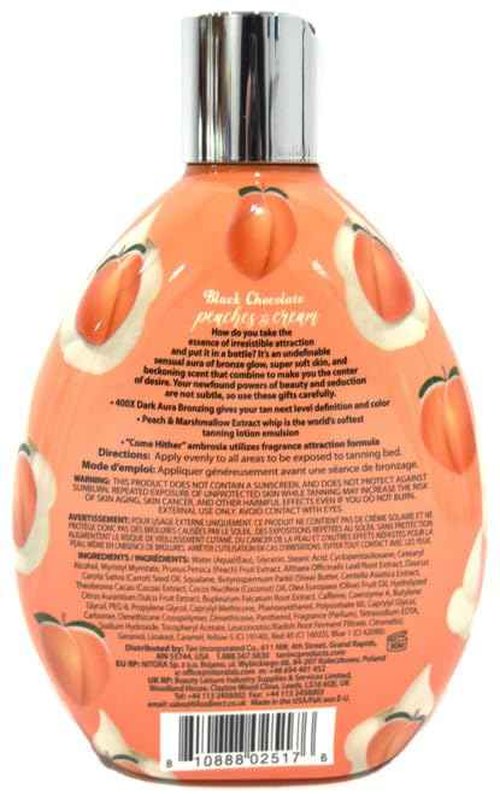 Brown Sugar Peaches & Cream 400X Double Dark Black Chocolate Bronzing Whip Tanning Lotion – Ultra Rich Skin Softening Formula for Deep, Long-Lasting Color – 13.5 oz