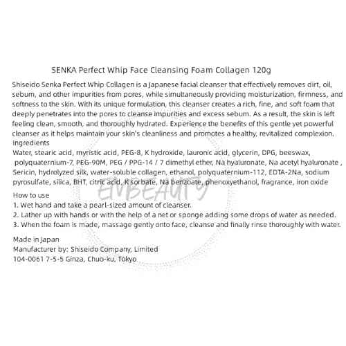 EMBEAUTY SENKA -Senka Perfect Whip Collagen in Facial Wash -120g