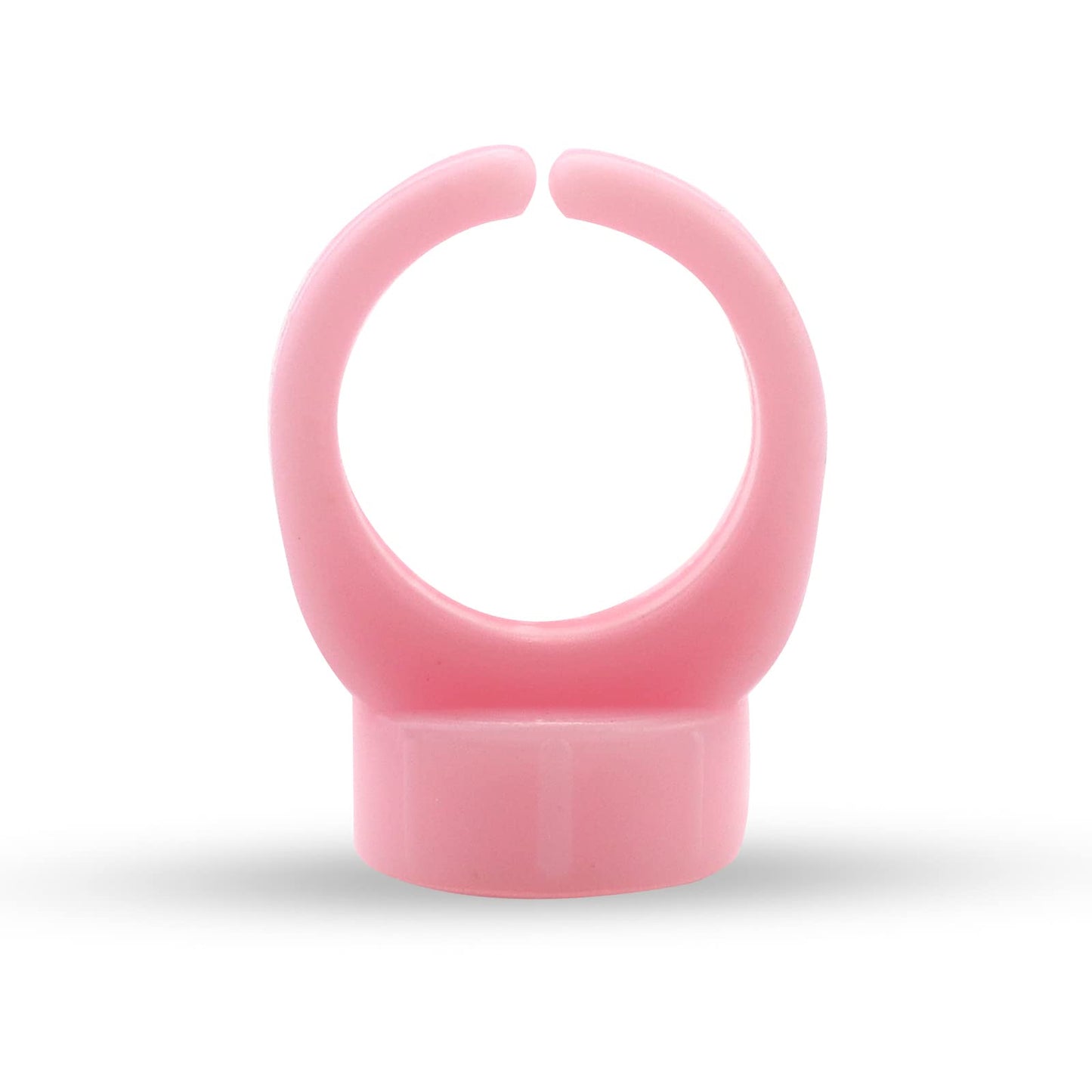 100pcs Soft Silicone Tattoo Ink Rings Pigment Caps Semi-Permanent Microblading Ink Cup Holders Microblading Tattoo Supplies (Pink)