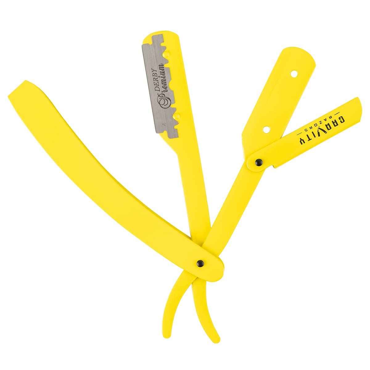 Professional Straight Razor Bundle - Stainless Steel Straight Razor Kit with 20 Gravity Premium Blades (Apollo13, "The OG")