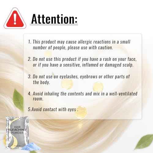 Hair Bleach Powder,High Performance Up to 8 Levels of Lift for Hair Highlights & Lightening(45g/1.59oz)