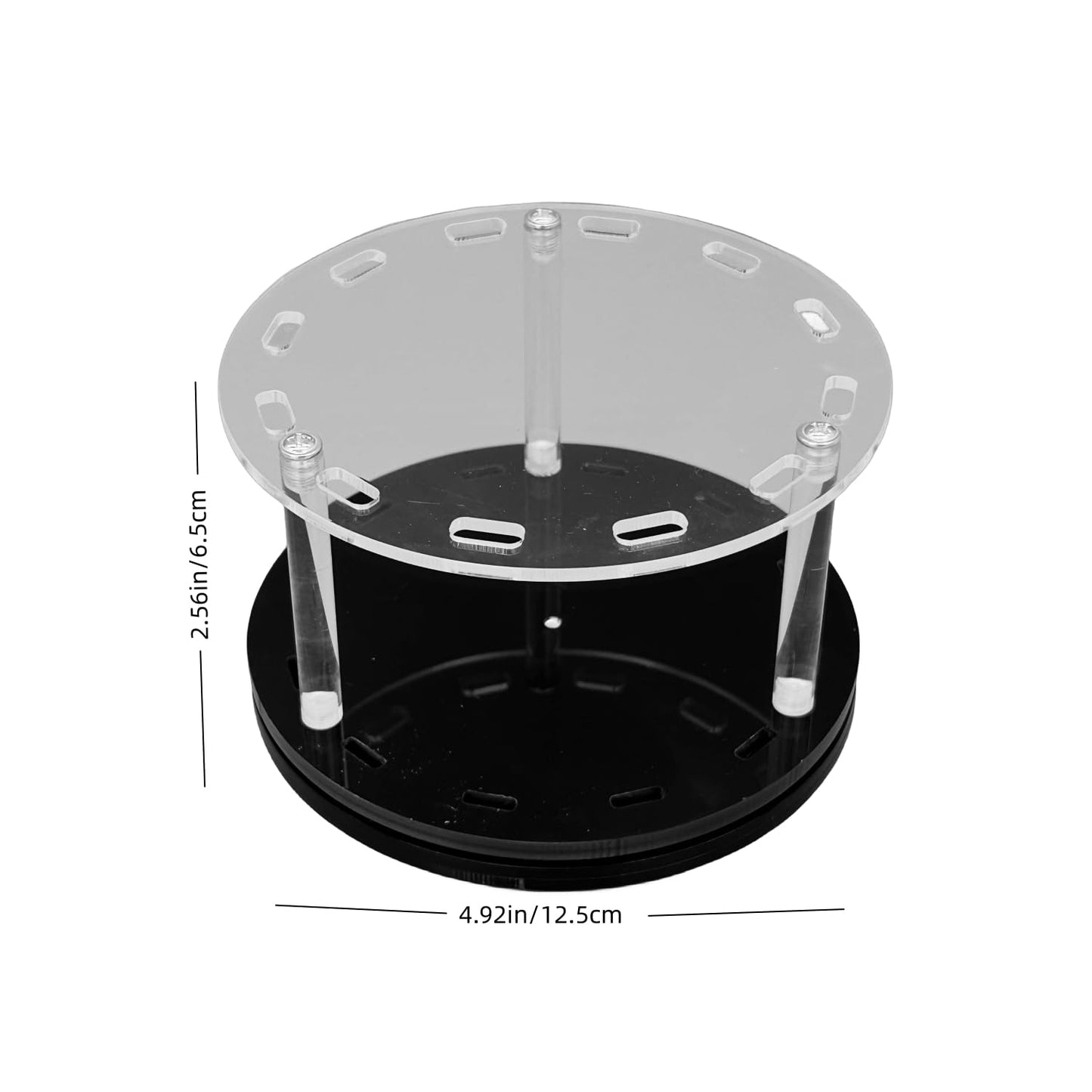 LIXIMMAZN 12 Holes Acrylic Rotatable Tweezers Holder, Eyelash Makeup Grafting Tweezer Display Stand Extensions Organizer Training Rack Beauty Tools (Black)