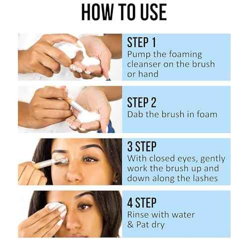 STACY LASH Eyelash Extension Shampoo 1US Gal / 128 fl.oz. / 3.78L / Eyelid Foaming Cleanser/Safe Wash for Extensions & Natural Lashes/Supplies for Professional & Home Use / 50 Aftercare Cards