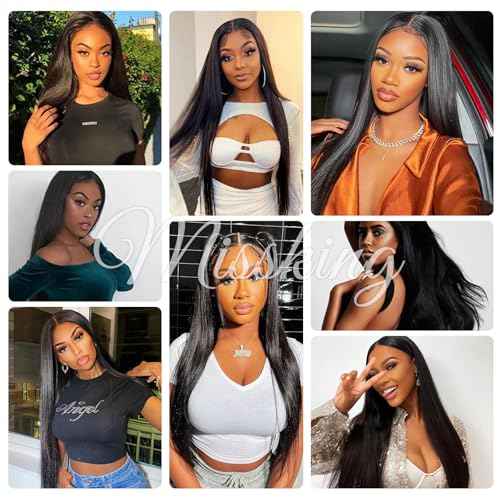 16A Raw Human Hair Bundles 100% Burmese Virgin Straight Bundles Human Hair, Sliky Boutique Extensions, Can Be Dyed and Restyled, Full Ends, Vertical Smooth (16 18 20)