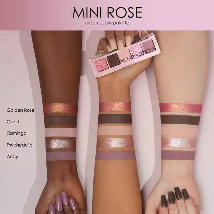 Natasha Denona Mini Rose Eyeshadow Palette + Bonus Premium Korean Sheet Masque with Collagen