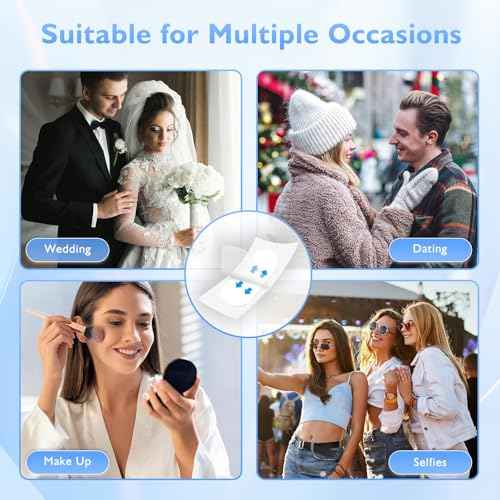 NBF 180PCS Face Tape Lifting Invisible, Face Lift Tape Invisible for Sagging Skin, Instant Facelift Tapes for Women, Neck, Jowls Lifts Sagging Skin, Concealed Makeup Tape, Visible Results in Seconds