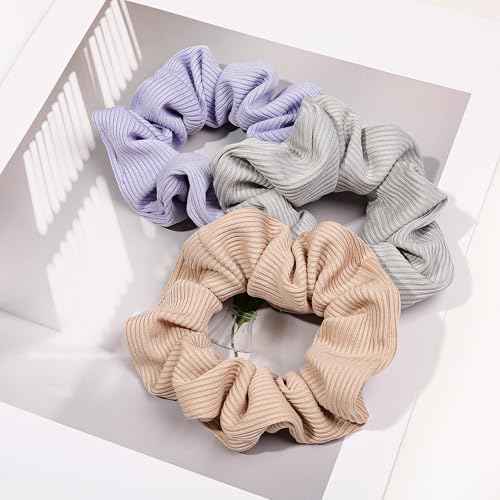 Hair Ties Scrunchies for Women's, for Girls Big Scrunchies Both for Thick Hair or Thin Hair Curl Hair No Crease Ponytail Holder No Hurt Your Hair