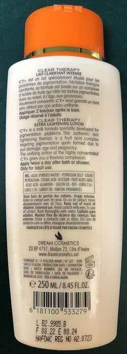 E de B CT+ Clear Therapy Extra Lightening Lotion + Soap+ Serum With Carrot Oil (3 Pack)