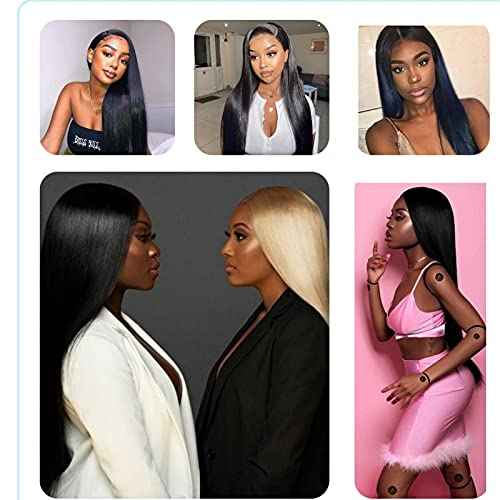 Miss Flower Lace Front Wigs Pre Plucked HD Transparent 13x4 Lace Frontal Wigs Straight Brazilian Virgin Human Hair Wigs For Black Women
