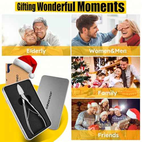 Ingrown Toenail Clippers Straight Blade Toe Nail Clippers for Thick Nails for Seniors, Stainless Steel Nail Clippers for Thick Toenails Ultra Slim 16mm Blade Podiatrist Nail Clippers (Straight Blade)