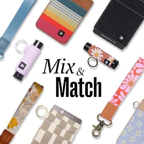 Thread Wallets Elastic Lip Balm and Gloss Holder Keychain